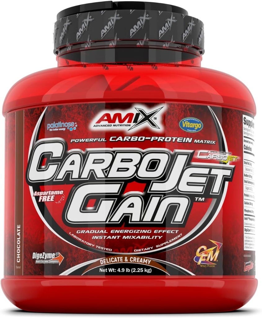 Amix CarboJet Gain - 4,96 Livre - Saveur de chocolat