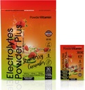 PowerVitamin Elektrolyte Pulver-Packets - Erdbeer-Cumber - Keto-Elektrolyten für tägliche Energie - Hydration Pulver mit 1000mg Kalium, 120mg Magnesium, Zero Calories - 30 Hydration Packets