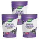 Nature’s Way Sambucus Immun Lozenges, Hohe Potenz Vitamin C, Elderberry, Wild Cherry Flavored, 24 Lozenges (Packaging Mai Vary) - 3 Pack