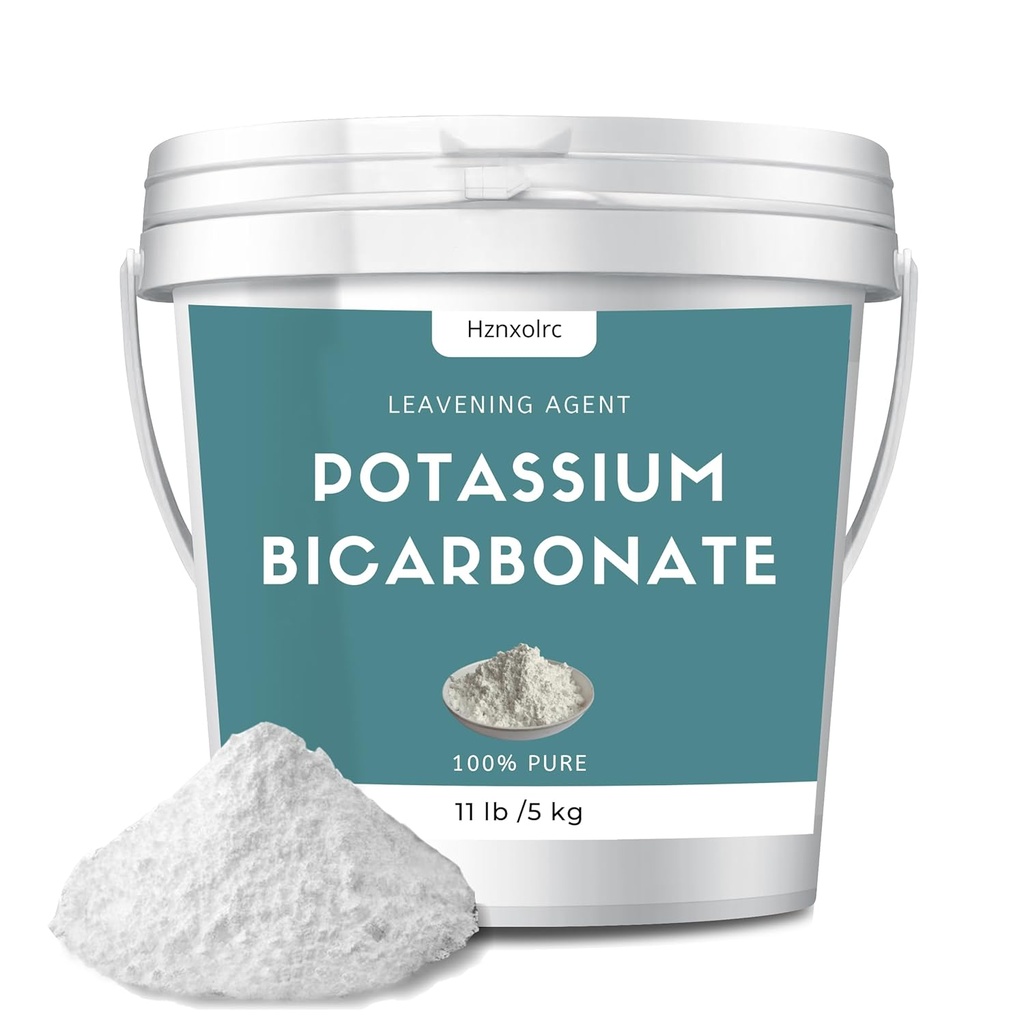 11 lb Poudre de biocarbonate de potassium, 100% poudre de biocarbonate de potassium pur, bicarbonate de potassium pour les plantes, utilisé dans la fabrication du vin, des gâteaux, des cookies et plus