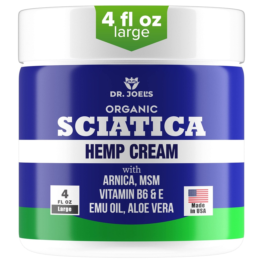Sciatica Cream - Premium Sciatica Cream - Schnelle Absorption & Maximum Relief - 4 Unze Großes Wertpaket - Made in USA