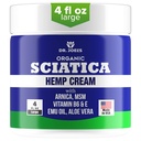 Crème Sciatica - Crème Sciatica Premium - Absorption rapide et soulagement maximal - 4 oz Grand Pack de valeur - Fabriqué aux États-Unis