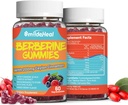 2 Pack Berberine Gummies 1200mg mit Ceylon Cinnamon 200mg, Milk Thistle Extract & Turmeric, Vegan Berry Flavor, Non-GMO, Gelatin-Free, Gluten-Free, 120 Count