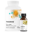 THORNE - Super EPA (90 Gelcaps) & Vitamin D + K2 (1 Oz) Bundle - unterstützt Knochengesundheit, Muskelstruktur & Gelenkgesundheit - Gluten, Dairy & Soy-Free