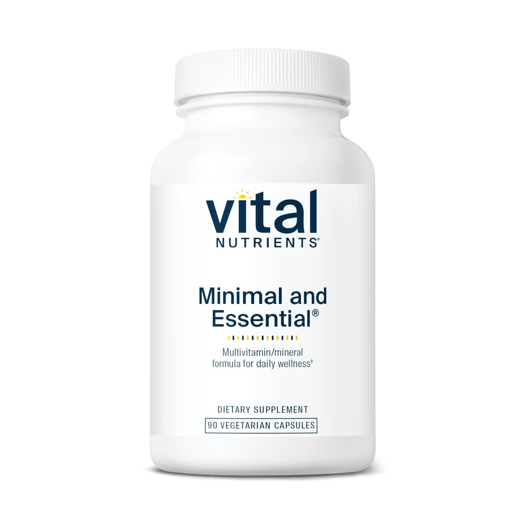 Nutriments vitaux Multivitamine minimale et essentielle : Végétarien 1 par jour Supplément multivitamine, minéral, et antioxydant*