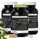 Durable Blood Pressure – Benolea Olive Leaf & Enovita Grape Seed Extract – Gesunde Zirkulation, Nitric Oxid & Artery Support – Doctor Formuliert, Vegan, Non-GMO, Made in USA (180 Kapseln)