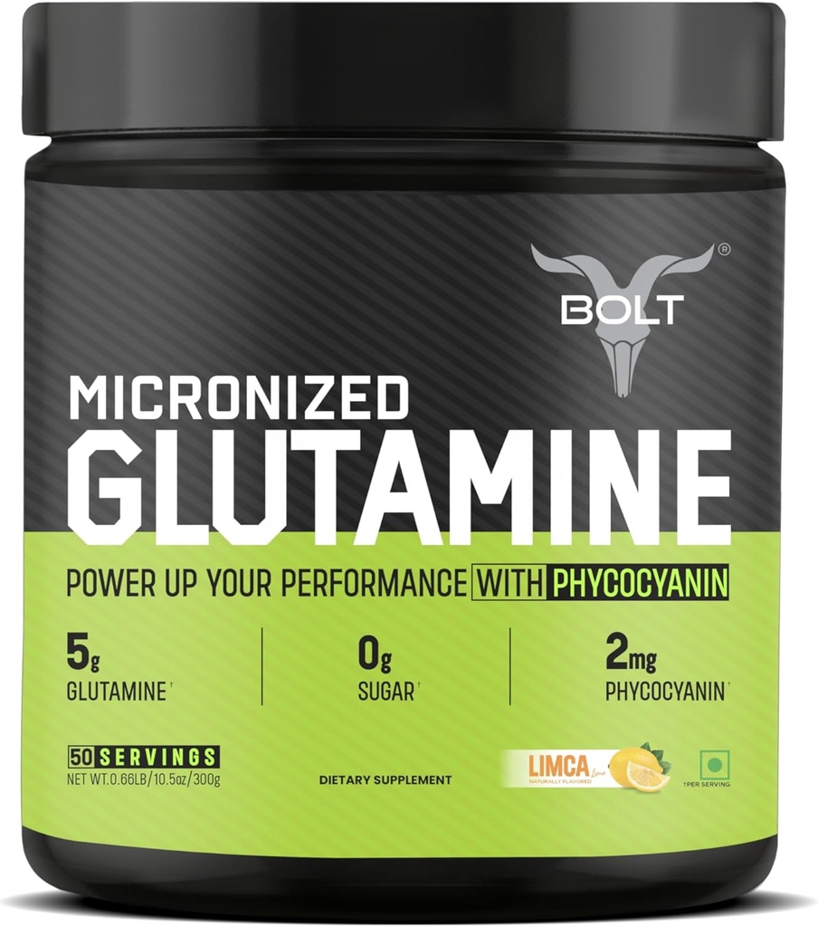 Mikronisiertes Glutaminpulver (50 Portionen, Limca Lime)