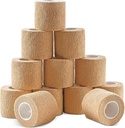 Ever Ready First Aid Selbstklebende Cohesive Wrap Bandages, 2” x 5 Yards für Erste Hilfe, Sprains, Schwellung, Sport, Haustiere, Tan Color – 12 Count