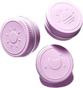 Boîte à pilules unique extra petite pour la purse (3 pack), récipient à pilules en aluminium, 3 fois par jour Portable Etanche unique cas pour les vitamines, huiles de poisson, suppléments (violet clair)