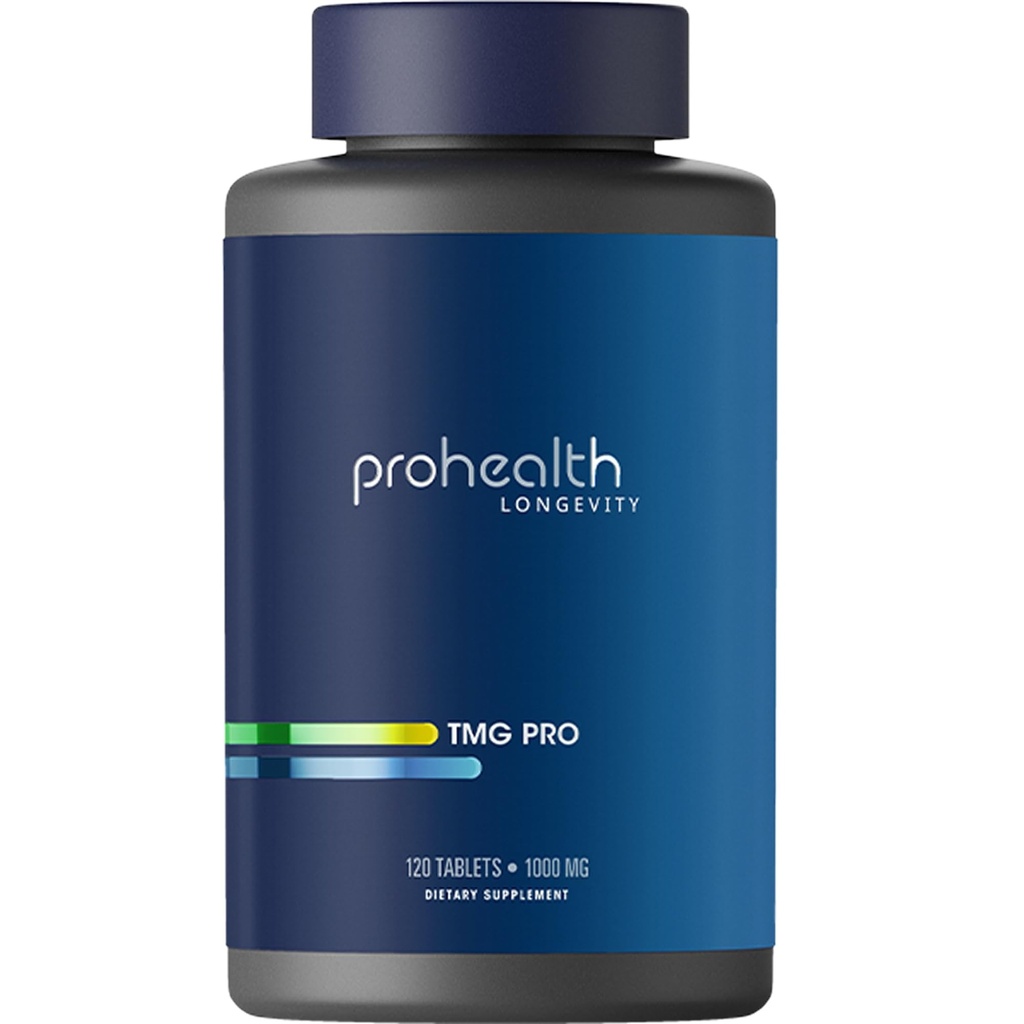 ProHealth Longevity | TMG Supplements (Trimethylglycin), Betaine Anhydrous - 1.000 mg, 120 Tabletten - Methylierungsunterstützung (120 Count (Pack von 1))
