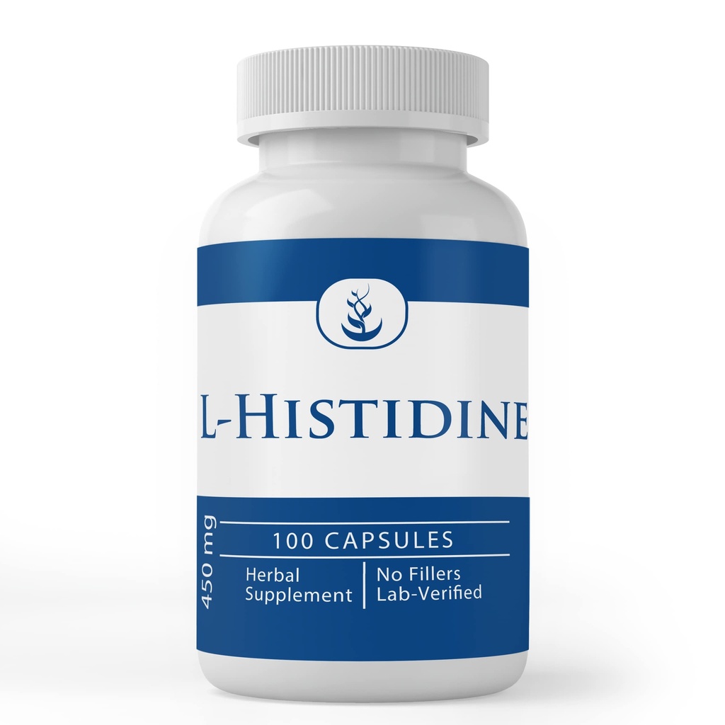 PURE ORIGINAL INGREDIENTS L-Histidin (100 Kapseln) Immer rein, keine Additive oder Füllstoffe, Lab Verifiziert