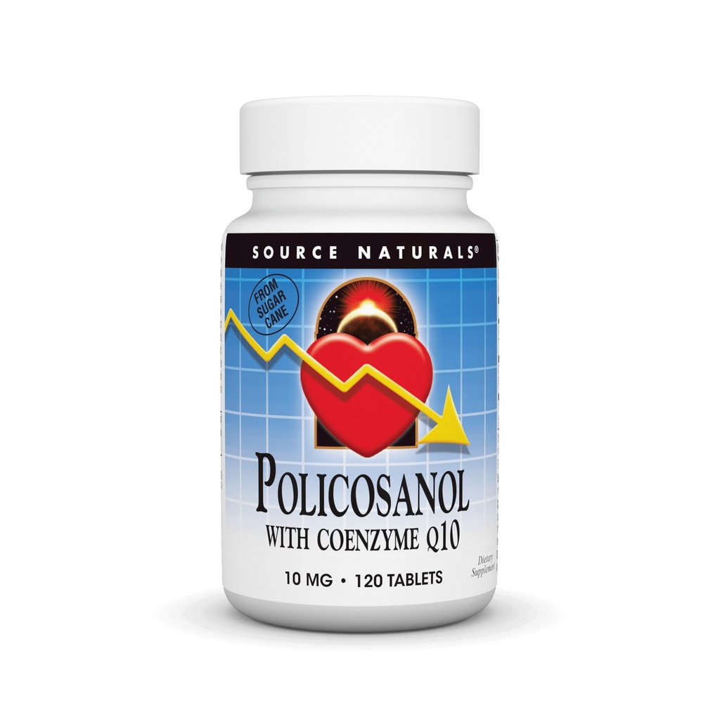 Quelle Naturals Policosanol mit Coenzym Q10, 10 Mg -120 Tabletten