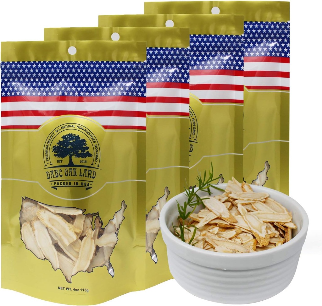 Slices de ginseng américaines du Wisconsin (Sliced Ginseng Root Wisconsin Grown! La plupart des gens l'utilisent pour faire du thé au ginseng! Bon pour la santé ! Racine de ginseng tranchée 113g/Bag