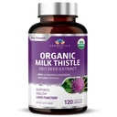 Bio Milchdistel | Non GMO 2000mg 4X Concentrated Vegan Tägliche Ergänzung w/Silymarin Seed Extrakt für Leberunterstützung, Detox und Sauberkeit - 60 Veggie Kapseln