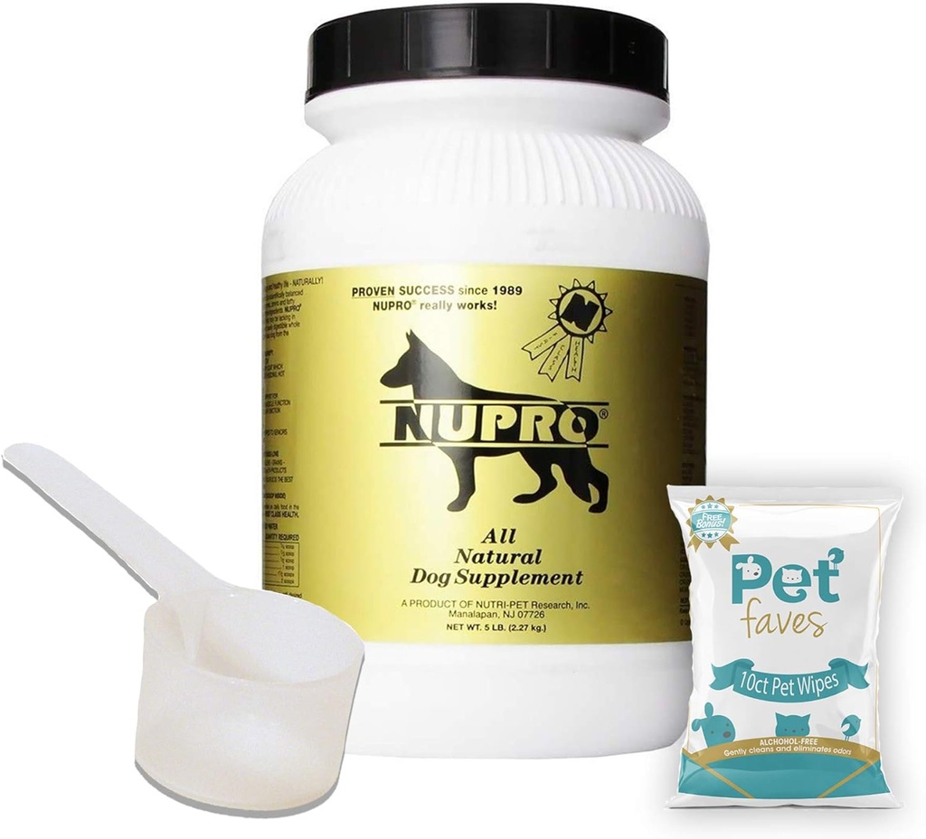 Alle Natural Dog Supplement Gold 5lb mit 10ct Pet Wipes