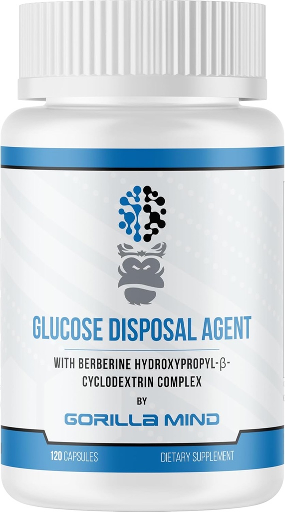 Gorilla Mind Glucose Disposal Agent – fördert Fettverlust und Muskelwachstum (120 Kapseln)
