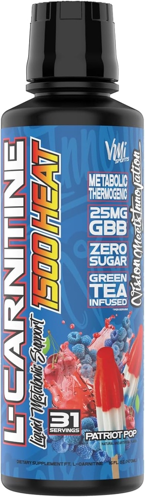 VMI Sports L-Carnitine 1500 chaleur liquide amélioré Thermogenic.