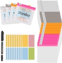 MARFOREVER 39 Pcs Pill Pouch Bags - Pill Pouches Small Medicine Bags Reise Pille Organizer Wiederverwendbar Translucent Self Sealing 28 Stück Kunststoff Pille mit Slide Lock 10 Blatt Etiketten und 1 Stück Marker