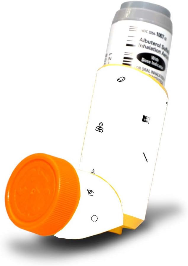 MightySkins Skin für Proventil HFA Asthma Inhaler - Primary Honeycomb | Protective, Durable, and Unique Vinyl Decal Wrap Cover | Einfach anzuwenden, entfernen und ändern Styles | Made in USA