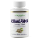 Paradise Herbs Organic Ashwagandha, Ayurvedic Adaptogen, Vegan, Non GMO, Glutenfrei, 60 vegetarische Kapseln