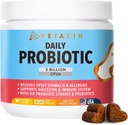 Probiotics for Dogs - 6 Strains with Prebiotics - Unterstützt Verdauungs- und Immunsystem – Relief für Durchfall, Bad Breath, Allergien, Gas, Verstopfung, Hot Spots - Made in USA - 120 Chews