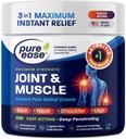 Arthritis Schmerzlinderungscreme für Rücken 3 in 1 Maximum Instant Relief 2 OZ - Fast-Acting Muscle Schmerzcreme Extra Strength Joint & Knee - Leistungsstarke Formel für Hals Schulter & Nieder Zurück