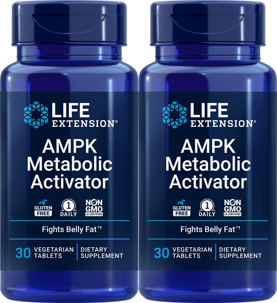Extension de la durée de vie Activateur métabolique AMPK 30 comprimés (paquet de 2)