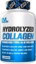 Evlution Nutrition Hydrolyzed Collagen - 1400mg Hydrolysed Typ I & III Collagen - Gelenk + Knochenunterstützung - Haut + Haar + Nagelergänzung - Keto + Paleo - 30 Servietten