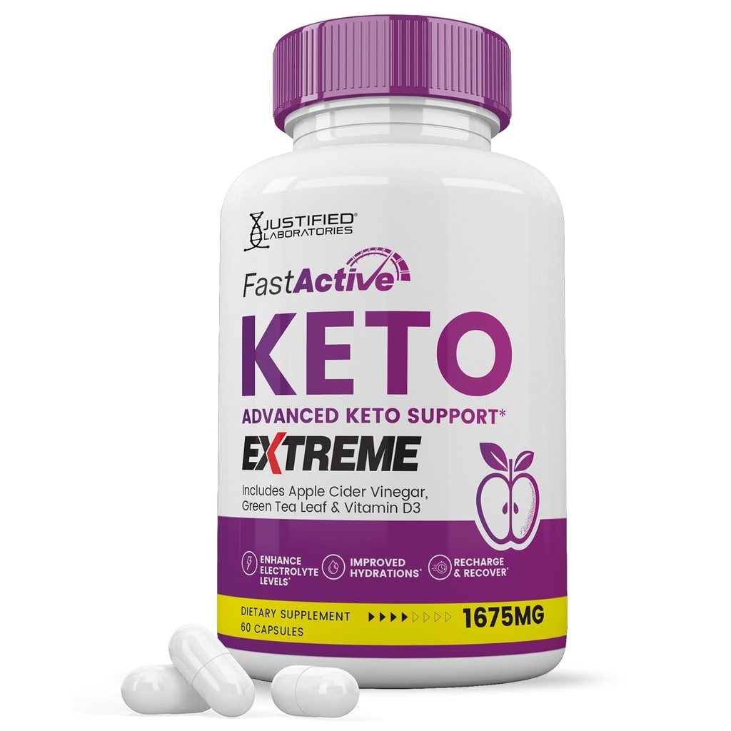 Fast Active Keto ACV pilules extrêmes 1675MG Keto soutien mélange alternative à rapide Keto ACV Gummies Formulé avec vinaigre de cidre de pomme extra vierge huile d'olive en poudre Green Tea Leaf 120 Capsules