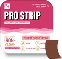PROSTRIP® Iron+ AB-Fortis® 14mg Hinzugefügt mit Vitamin C, B1, B2, B6, Folsäure, Beetroot, Spinat und Tart Cherry – 30 Oral Vegan Strips – kein Wasser benötigt – Hohe Absorption durch Prowise Healthcare
