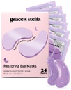 Anmut & Stella Retinol Unter Augenaufnäher für Puffy Eyes und Dark Circles - Restauration Gel unter Augenmasken mit Hyaluronsäure - Vegan Cruelty-Free Skincare, Geburtstagsgeschenke für Damen (Paar, 24 Paare)