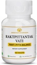 Dr. Pushp's AROGYAM AYURVEDM RAKATPITTANTAK VATI pour Pitta Balance, purificateur de sang- Pack de 60 comprimés