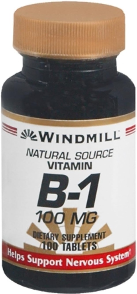 Vitamin B-1 100 mg Tabletten 100 Tabletten (Pack von 2)