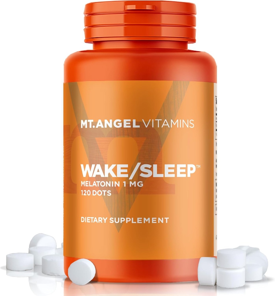 Mt. Vitamines de l'ange - Points de réveil et de sommeil, Mélatonine 1 MG (120 points)