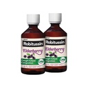 Robitussine Force maximale Toux des sureau Plus Congestion thoracique DM, Toux Suppressante pour les adultes, offrant un soulagement de la toux liquide et de la congestion thoracique non somnolente - 2x8 Fl Oz