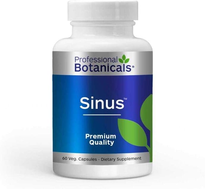 Professional Botanicals Sinus – Natürliche Kräuter Allergy Relief Ergänzung – 60 Vegetarische Kapsel