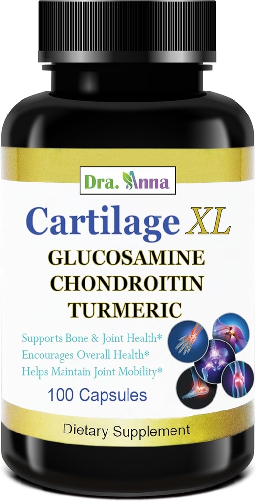Cartilage XL Plus Glucosamin, Chondroitin & Turmeric. Antioxidante Eigenschaften. 100 Kapseln