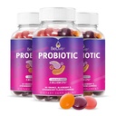 BeLive Probiotic Gummies - Probiotika mit 5 Billion CFUs für Verdauungs-Gesundheit, Männer, Frauen und Kinder Probiotische Ergänzungen für Immununterstützung, Sugar Free & Vegan – Blueberry, Strawberry & Orange | 3-Pack