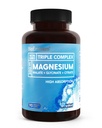 BioEmblem Triple Magnésium Complexe de 300mg Magnésium Glycinate, Malate et Citrate.