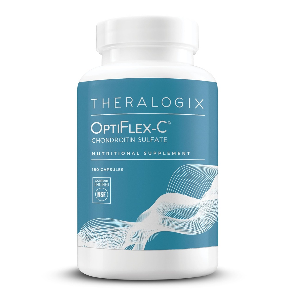 Theralogix OptiFlex-C Chondroitin-Sulfat - 90-Tage-Versorgung - Chondroitin-Kapseln - Unterstützung Gesunde Gelenkfunktion und Mobilität - Gemeinsame Unterstützungsergänzung für Frauen und Männer - NSF zertifiziert - 180 Kapseln