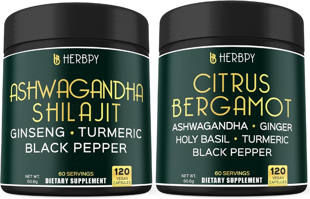 Bundle 5in1 Ashwagandha Shilajit & 6in1 Citrus Bergamot Ergänzungen