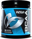Muscle Feast Vegan BCAA Pulver 4:1:1 Ratio Keto Friendly Sugar Free Post Workout Recovery, Blue Ice Pop, 300g