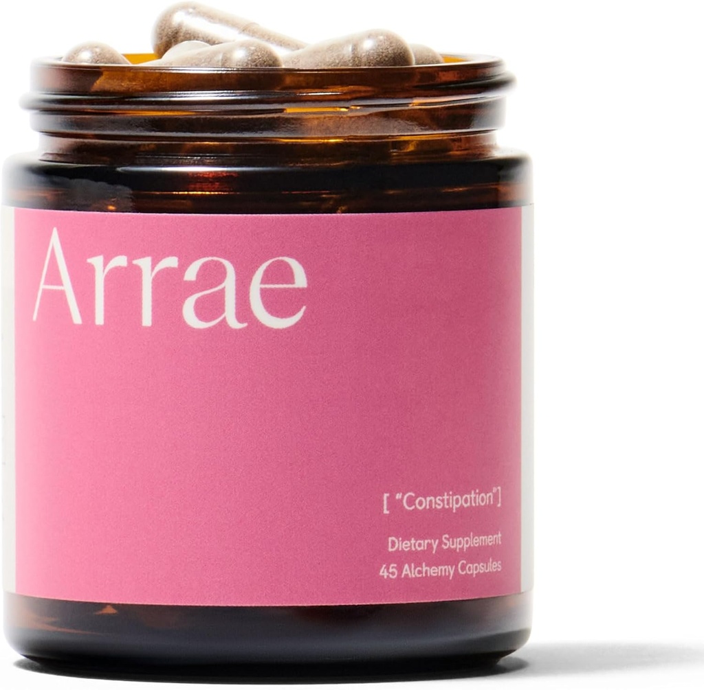 Arrae Constipation Relief: Natural Colon Cleanse, Fast-Acting Capsules for Regular Bowel Movements & Gut Health, Digestive Detox, Bloating Relief für Damen und Herren, Gut Cleanse (45 Count)