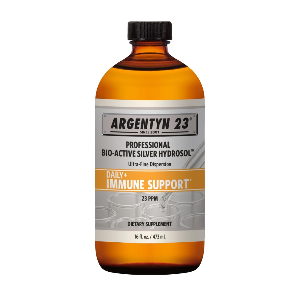 Argentyn 23 Professional Immununterstützung - Kolloidal Silber, Bio-Active Silber Hydrosol, 23 ppm, Liquid Twist Top, 16 Fl Oz (473 mL)
