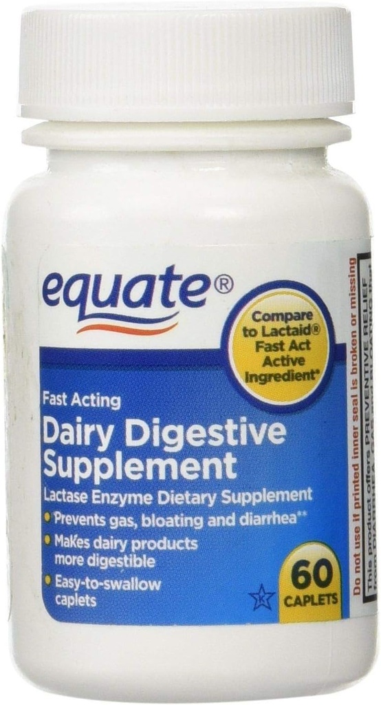 Supplément digestif aux produits laitiers, 60ct