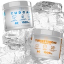 TUDCA+ 1000mg Bile Salz Ergänzung für Leberunterstützung + Turkesterone & Tongkat Ali 1000mg erhöhen Stamina (60 Kapseln)