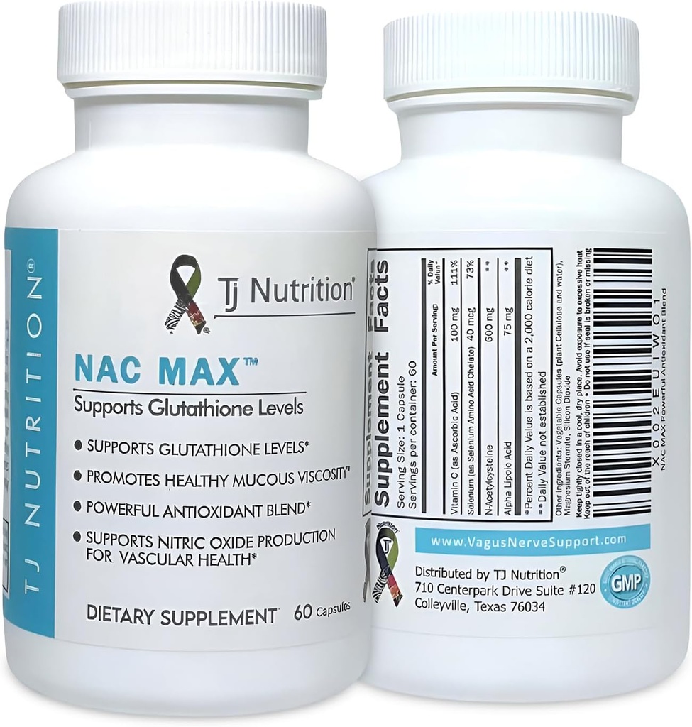NAC MAXTM - The Ultimate N-Acetylcystein Blend - unterstützt Immunsystem - Atmungsgesundheit - Lebergesundheit - besser als NAC allein