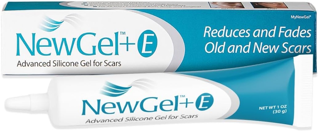 NewGel Plus Scar Gel von MyNewGel Advanced Professional Silikon Behandlung für alte und neue Narben mit Vitamin E, hochkarätig für Chirurgie, Keloide, Burns, und Gesicht Blemish Scars (30 Gramm) - 1 Unze