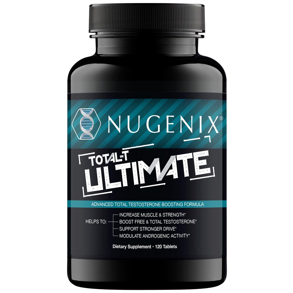 Nugenix Total-T Ultimate - Advanced Free and Total Testosteron Booster für Männer - 120 Tabletten